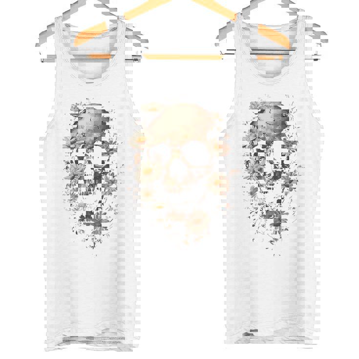 スカルバックプリント。 タンクトップ