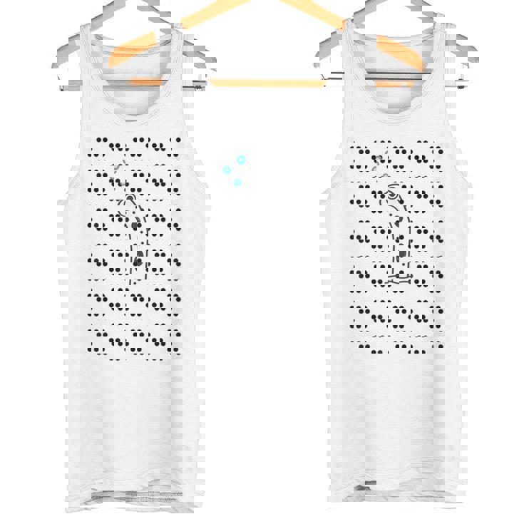 チンアナゴ《ドット柄 水玉模様》【どうぶつフレンズ】魚 水族館の生き物 かわいい 面白い 動物 タンクトップ