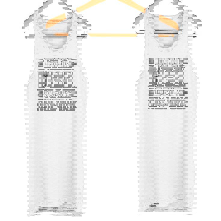 ディーゼルカフェインで走るトラック運転手 タンクトップ