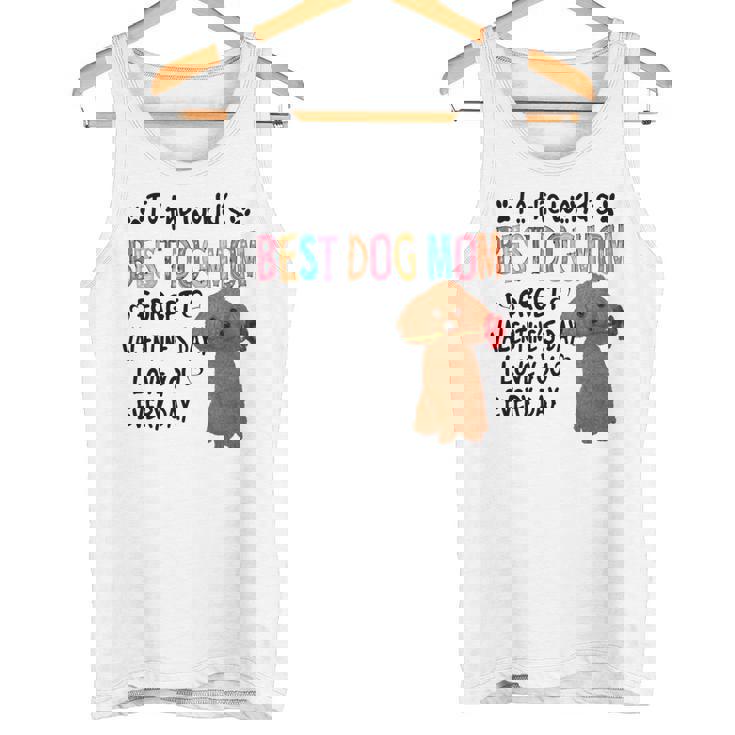 トイプードル最高の犬ママバレンタインデー面白い犬の恋人 長袖tシャツ タンクトップ