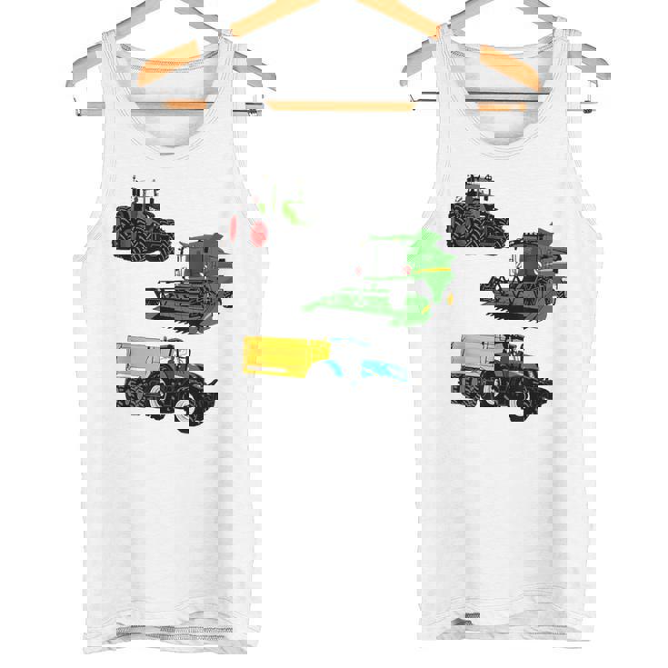 トラクター トラクター コンバインハーベスター 農家 農業 タンクトップ