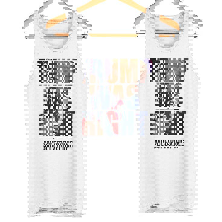 トランプはすべてについて正しかった-トランプ・キス・フラッグ タンクトップ