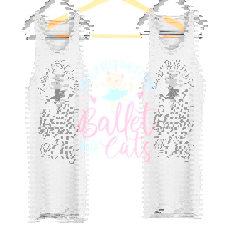 バレエダンサー ダンスガール バレリーナ 猫 気が散りやすい タンクトップ