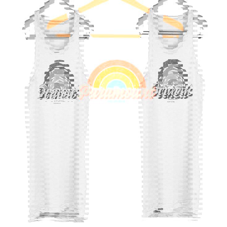 パラマウント カリフォルニア Ca ヴィンテージ レインボー レトロ 70年代 タンクトップ