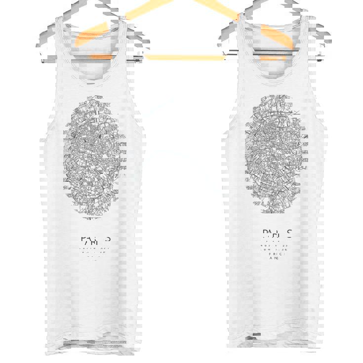 パリ フランス コーディネート 地図 故郷 タンクトップ