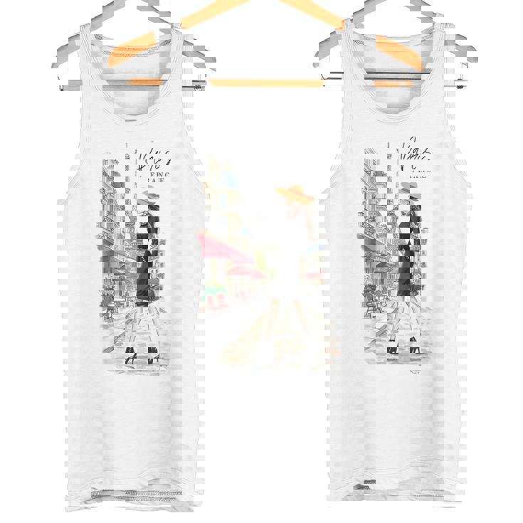 パリジャン エレガンス エッフェル塔 ファッション アート パリ フランス タンクトップ