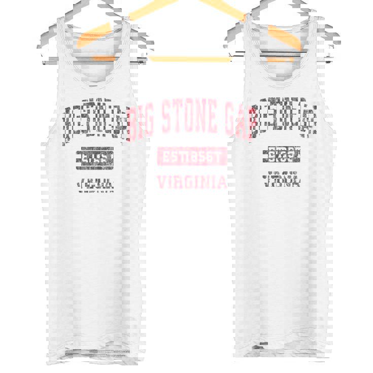 ビッグストーンギャップ バージニアバージニアva ヴィンテージスポーツデザイン レッドデザイン タンクトップ