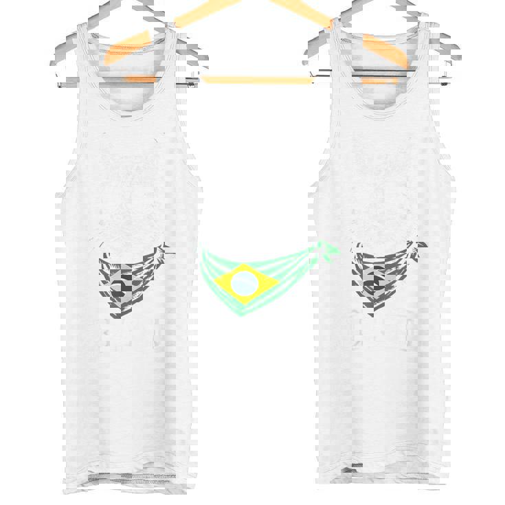 ビンテージ ブラジルの旗 面白い ブラジル 猫 サングラス タンクトップ