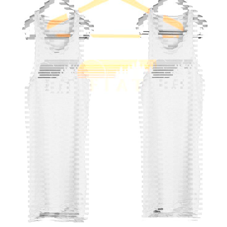 フィアット、Ks ヴィンテージ エバーグリーン サンセット 80年代 レトロ タンクトップ