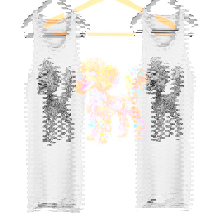 プードル 犬 モチーフ ペット イラスト プードル タンクトップ