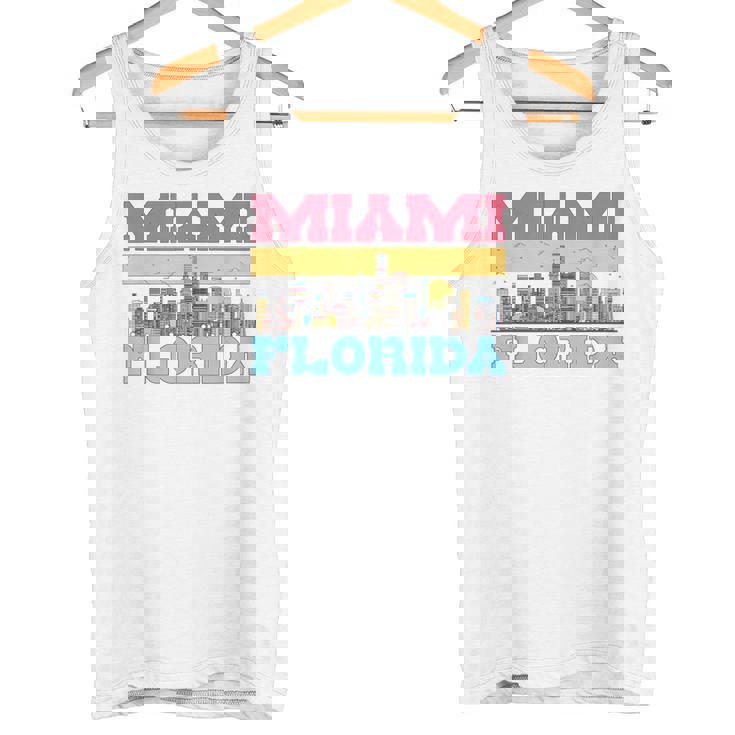 マイアミ フロリダ州 都市景観 お土産 モダン マイアミスカイライン タンクトップ