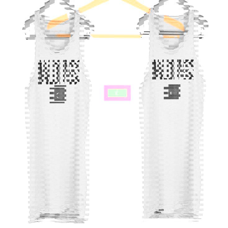 モルディブ国旗-お土産モルディブ。 タンクトップ