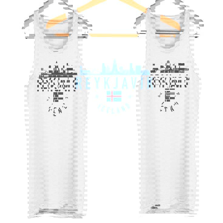 レイキャビク アイスランド アイスランド国旗 スカイライン プライド お土産 タンクトップ