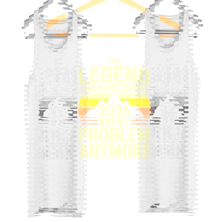 レジェンドが引退した2026年 おかしな退職祝い タンクトップ