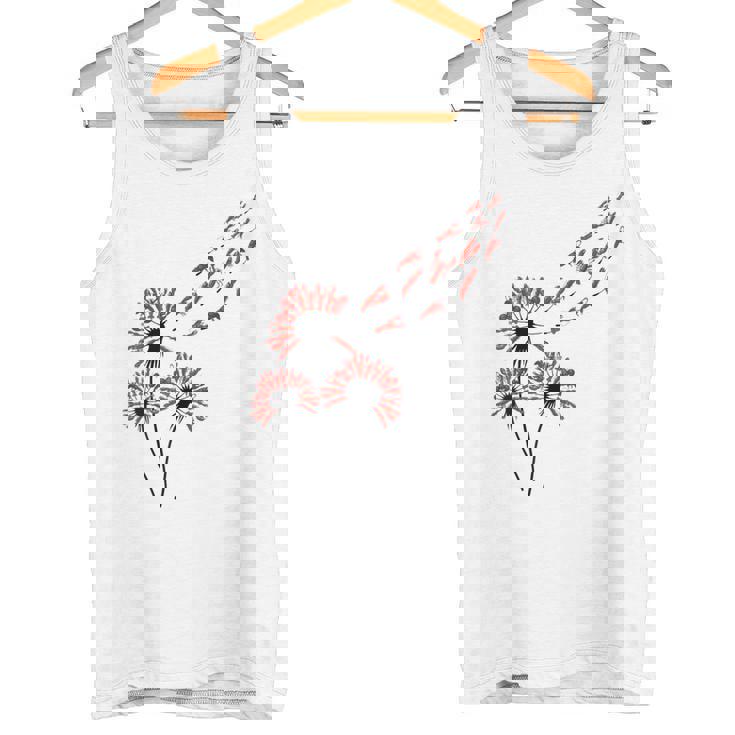 ロブスター愛好家のためのフラワータンポポロブスターシャツ タンクトップ