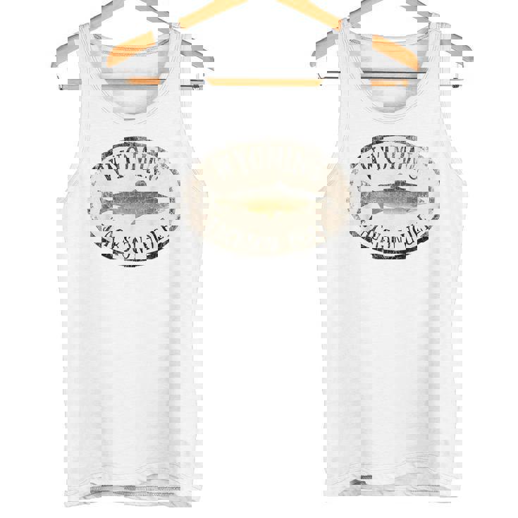 ワイオミング ジャクソン ホール トラウト 魚 フライフィッシング ビンテージ タンクトップ