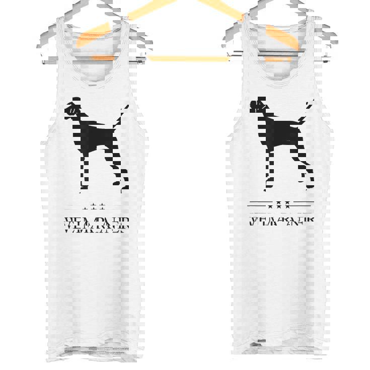 ワイマラナー ブラック シルエット タンクトップ