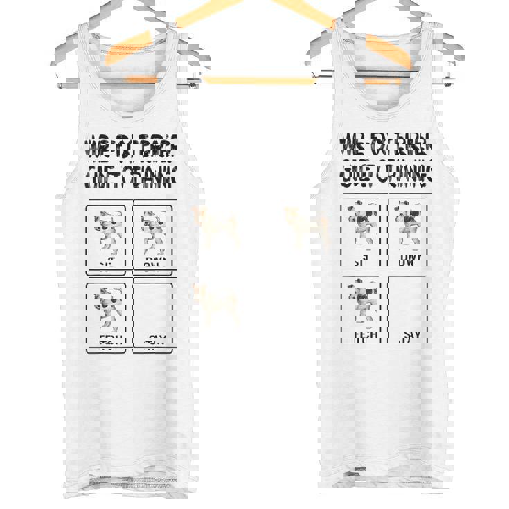 ワイヤーフォックステリアガイド 犬の服従を訓練する タンクトップ