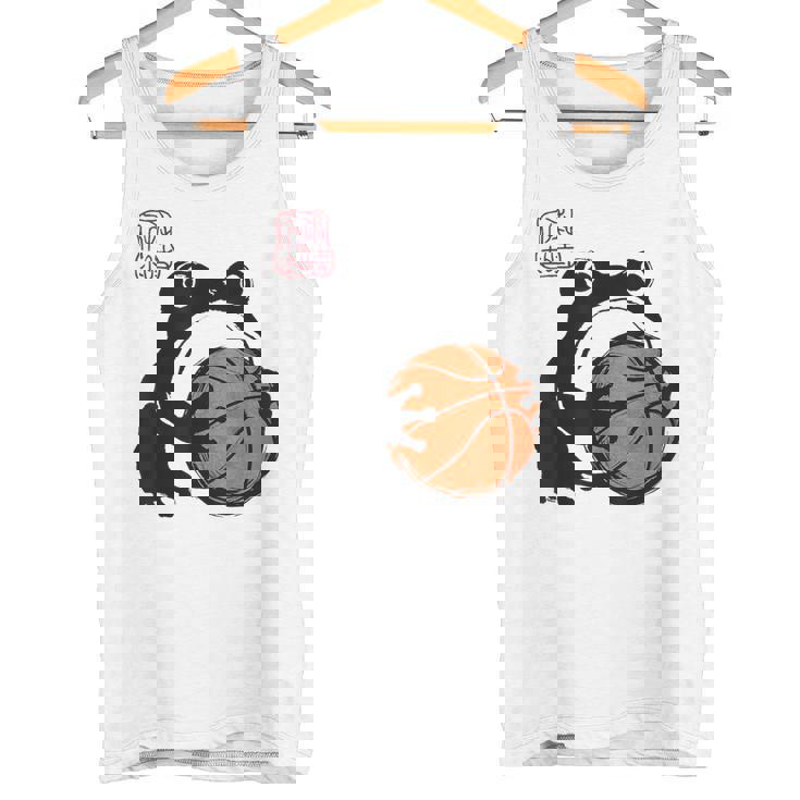 不機嫌そうなカエル 面白い バスケットボール アニメ 日本語 タンクトップ