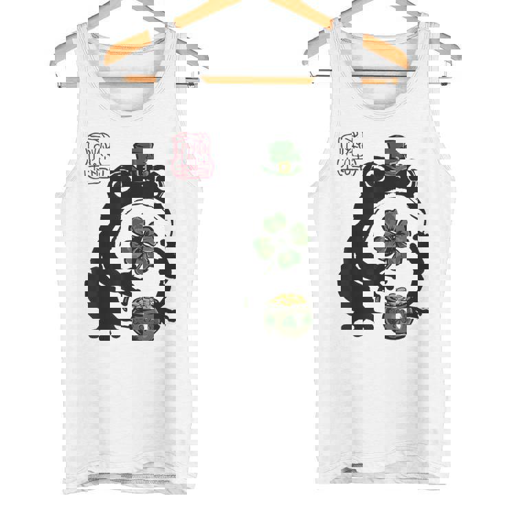 不機嫌そうなカエル 面白い 聖パトリックデー クローバーリーフ アニメ 日本語 タンクトップ