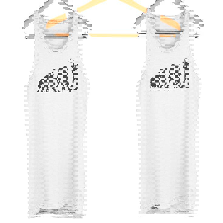 人類の進化 ネタ ゴルファー ゴルフ ゴルフ好き ゴルフファン おもしろ ゴルフ部 タンクトップ