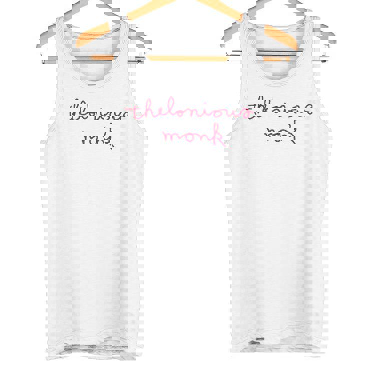 公式セロニアス・モンク・ジャズ・アイコングッズ カレッジ罫線入り タンクトップ