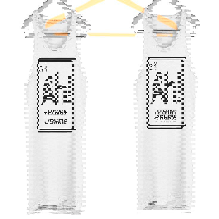 周期表 Ah 驚き元素 化学 科学 駄洒落。 タンクトップ