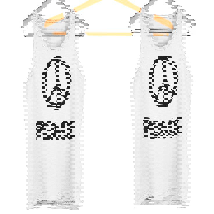 平和の印 平和のシンボル 世界平和 希望 調和 Peaceign World Peaceymbol Hope タンクトップ