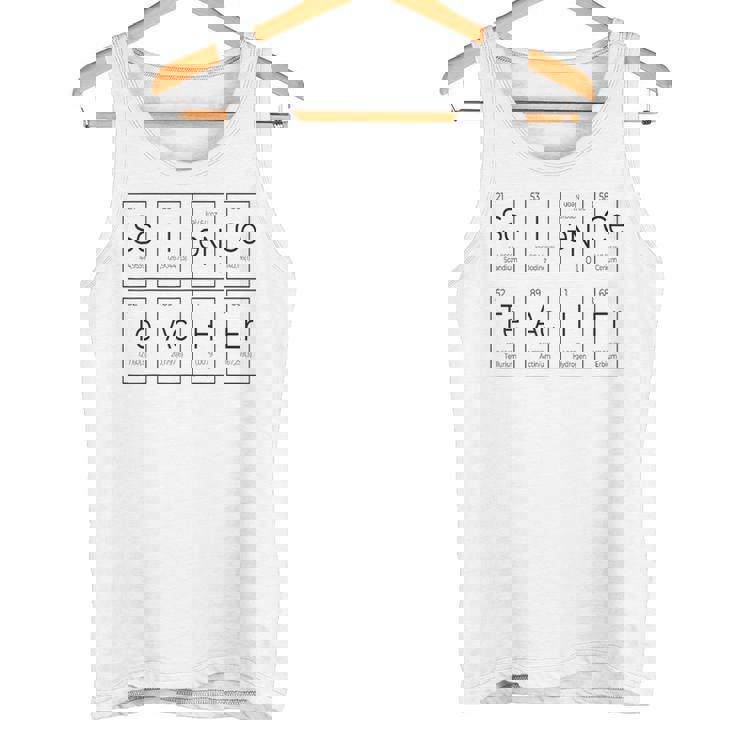 理科 先生 周期表 元素 化学 生物学 タンクトップ