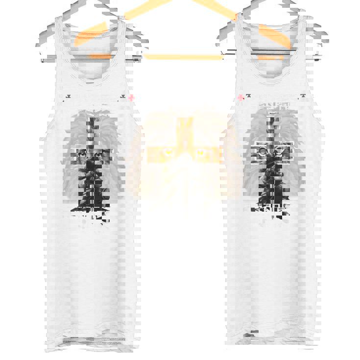 祈り 戦士 ライオン ユダ グラフィック クリスチャン クロスバック プリント タンクトップ