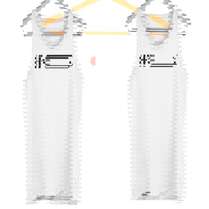 絶不調を伝える ピクセルアートパロディデザイン タンクトップ