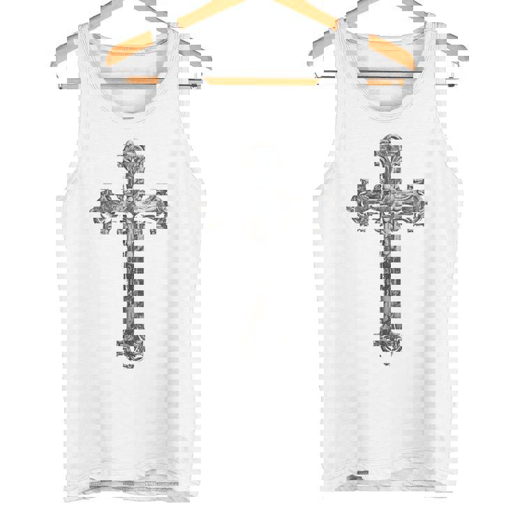 背中に十字架 大きな十字架 クリスチャン タンクトップ