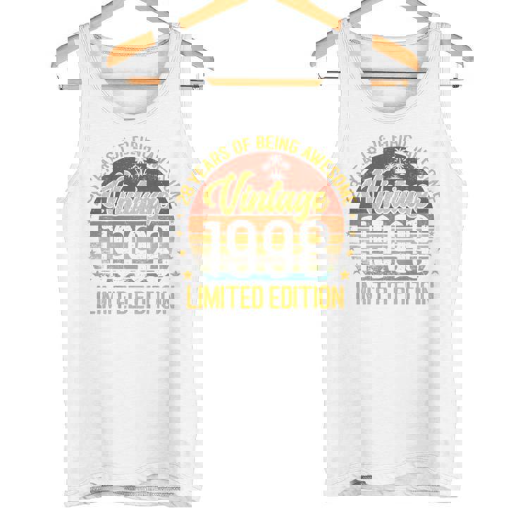 裏面 ヴィンテージ 28 誕生日 デコレーション メンズ 28歳 1998 28歳 タンクトップ
