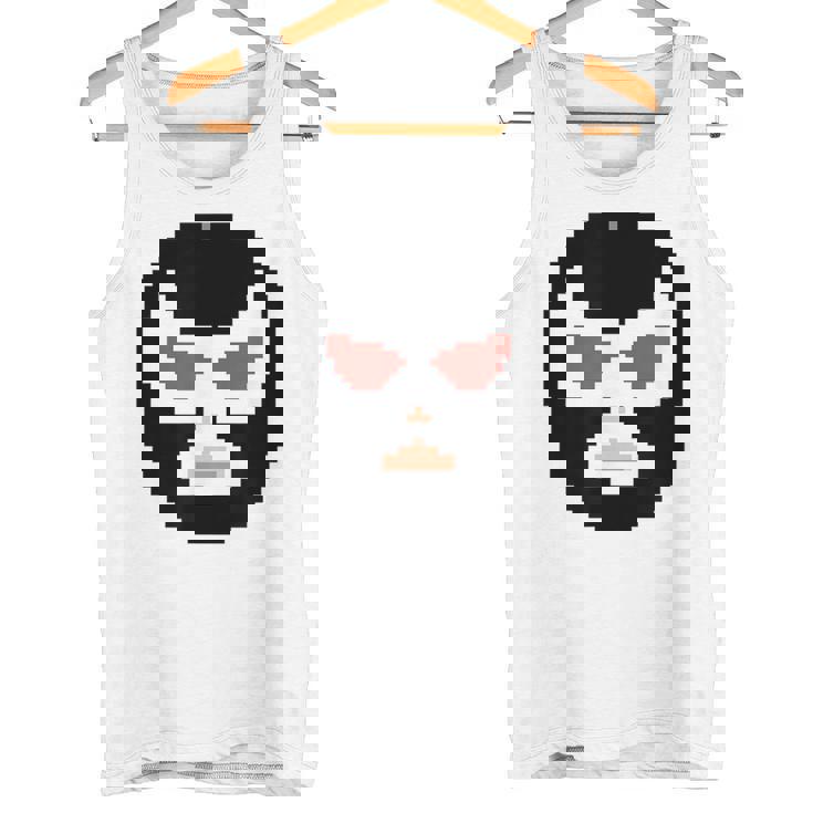 覆面レスラー マスク ピクセルアート ドット絵 怪人 プロレス タンクトップ