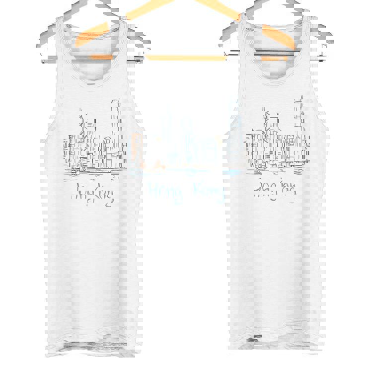 香港旅行 お土産 歴史的都市 ランドマーク ギフト タンクトップ