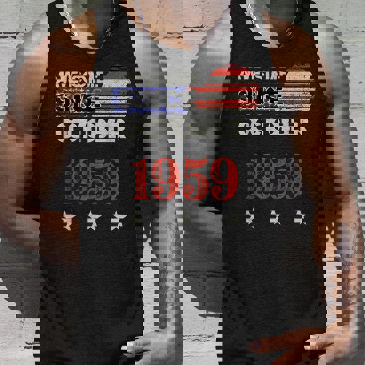 1959年以来素晴らしいヴィンテージアメリカ国旗クラシック1959年10月。 タンクトップ 彼への贈り物