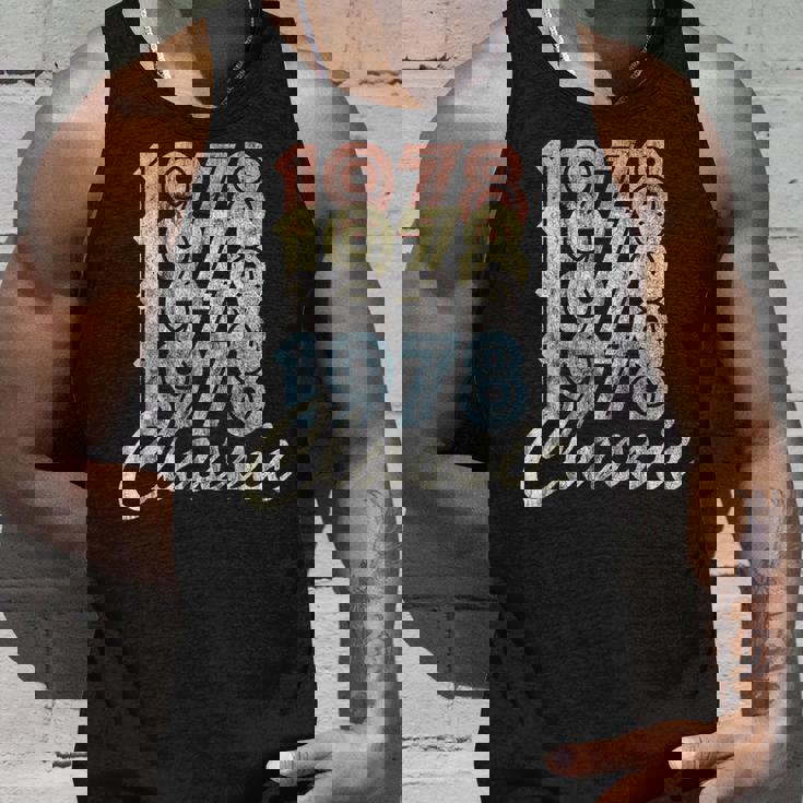 1978年 クラシック ヴィンテージ レトロ スタイル Born In 1978 タンクトップ 彼への贈り物