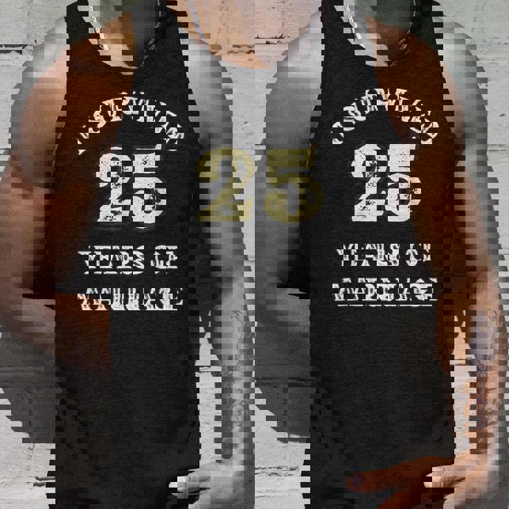 25 Years Of Marriage For ギフト 結婚25周年記念 タンクトップ 彼への贈り物