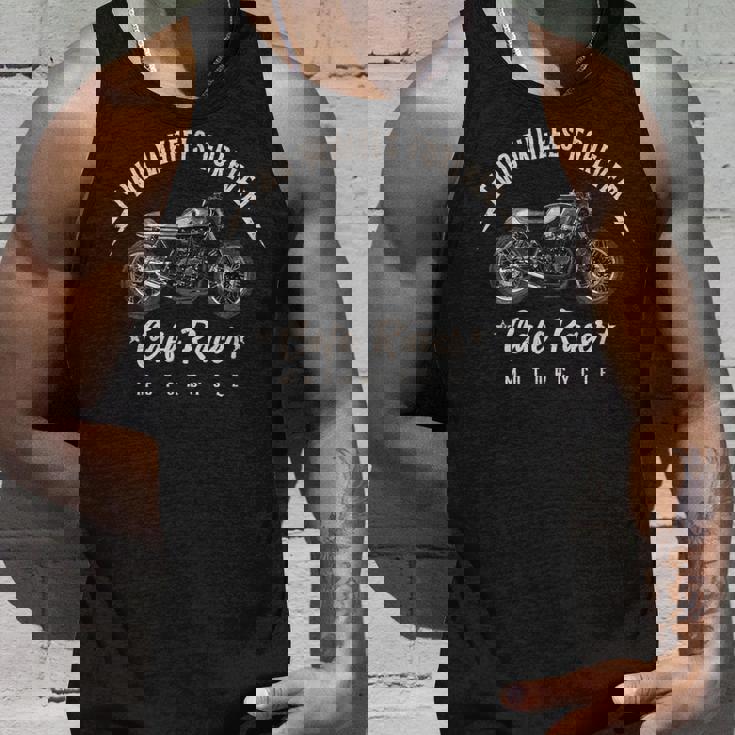 2輪はいつもカフェレーサーバイク。 タンクトップ 彼への贈り物