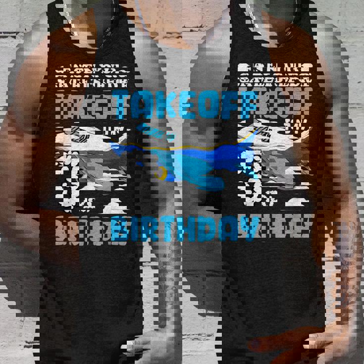 3歳の誕生日飛行機 パイロット固定シートベルト離陸飛行機 タンクトップ 彼への贈り物