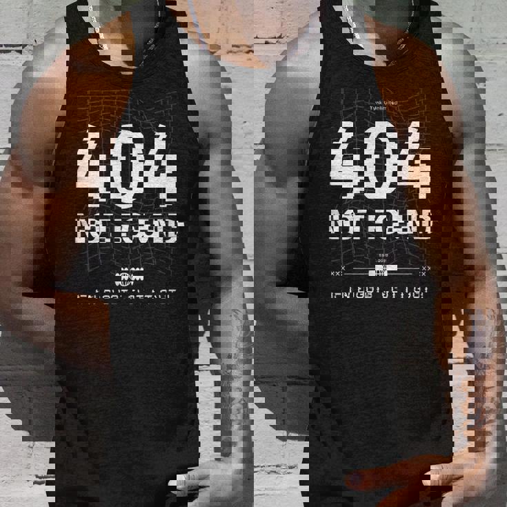 404 Error Not Found Humour タンクトップ 彼への贈り物