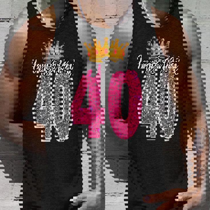 40歳 ハッピーバースデー キュート 40歳 誕生日 マッチング タンクトップ 彼への贈り物