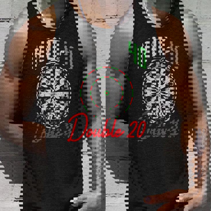 40歳の誕生日ダーツプレーヤー 40歳ダーツ タンクトップ 彼への贈り物