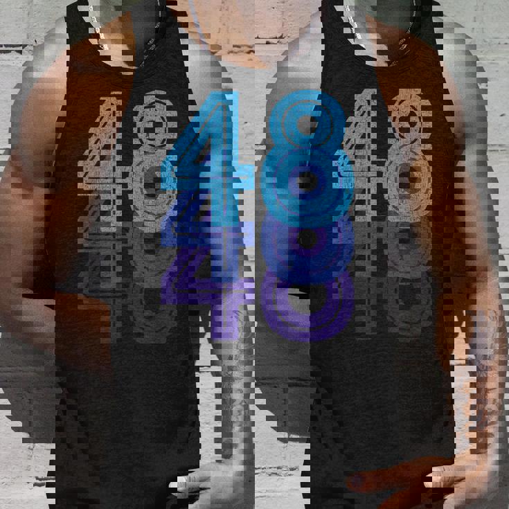 48ラッキーナンバー48歳の誕生日のスポーツチーム タンクトップ 彼への贈り物