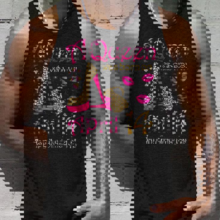 4月14日に女王が生まれた私にお誕生日おめでとう タンクトップ 彼への贈り物