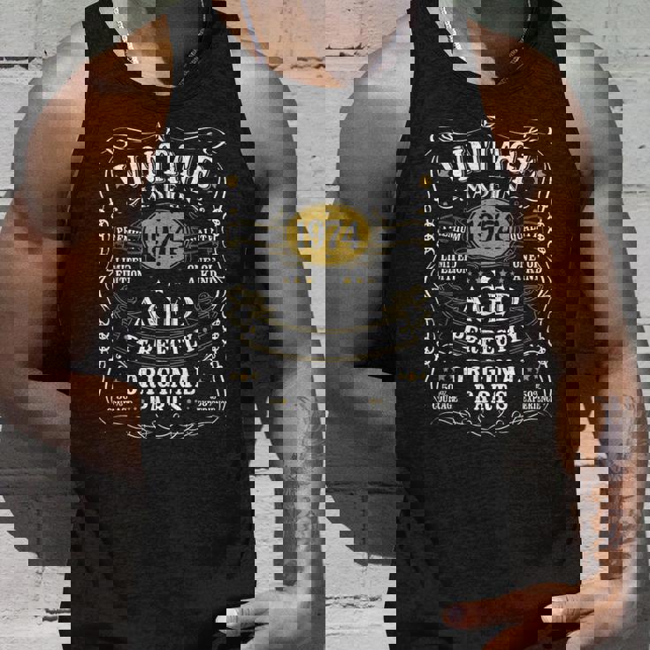 52 歳の誕生日プレゼント ヴィンテージ 1974 男性 面白い 52 歳 1974 タンクトップ 彼への贈り物