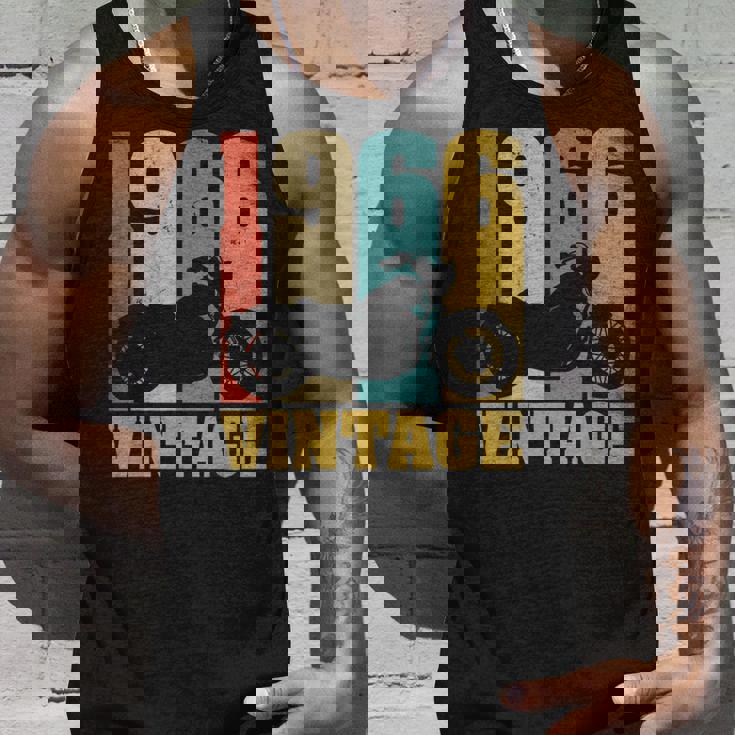 60 歳の誕生日バイカーギフトtシャツ-ヴィンテージ1966バイク タンクトップ 彼への贈り物