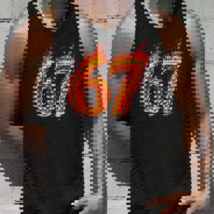 67 Fireixeven Meme Flames スラング 数字 面白い キッズ ティーン 長袖tシャツ タンクトップ 彼への贈り物