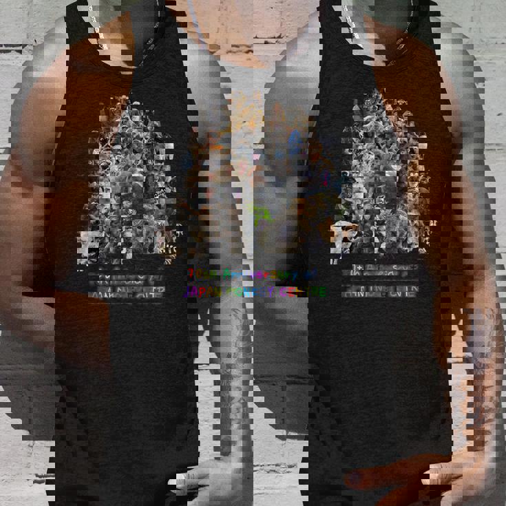 70周年だよ！70頭集合カラー タンクトップ 彼への贈り物