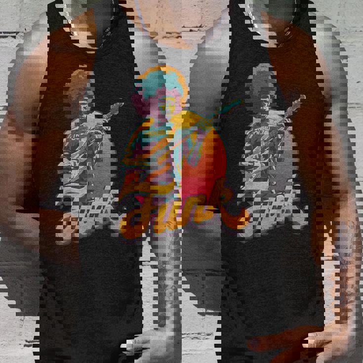 70年代レトロ・ファンク・アフロ・バンド・ギタリスト ジャズ・ファンク&ソウル タンクトップ 彼への贈り物